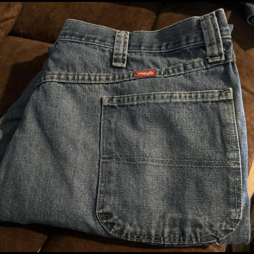 Wrangler Carpenter Mens Jeans Blue Tag Size 42 X 32 Straight Denim